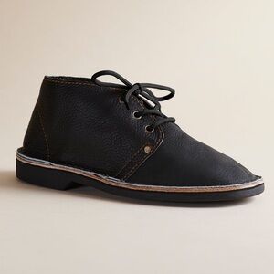 Brother Vellies Mens Chukka Handmade Erongo Vellies in Black Leather Mens Size 7